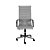 Cadeira Giratória Presidente Esteirinha CINZA/PRETA - 34997 - Casa das Cadeiras Goiânia - Imagem 2