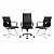 Kit Cadeiras Esteirinhas Preta - 1 Presidente + 2 Fixas - 48240 - Casa das Cadeiras Goiânia - Imagem 1
