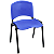 Cadeira Plástica de Plástico Fixa Anatômica Empilhável AZUL - 12072 - Casa das Cadeiras Goiânia - Imagem 1