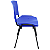 Cadeira Plástica de Plástico Fixa Anatômica Empilhável AZUL - 12072 - Casa das Cadeiras Goiânia - Imagem 2