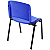 Cadeira Plástica de Plástico Fixa Anatômica Empilhável AZUL - 12072 - Casa das Cadeiras Goiânia - Imagem 3