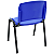 Cadeira Plástica de Plástico Fixa Anatômica Empilhável AZUL - 12072 - Casa das Cadeiras Goiânia - Imagem 5