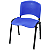 Cadeira Plástica de Plástico Fixa Anatômica Empilhável AZUL - 12072 - Casa das Cadeiras Goiânia - Imagem 7