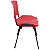 Cadeira Plástica de Plástico Fixa Anatômica Empilhável VERMELHA - 12073 - Casa das Cadeiras Goiânia - Imagem 2