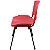 Cadeira Plástica de Plástico Fixa Anatômica Empilhável VERMELHA - 12073 - Casa das Cadeiras Goiânia - Imagem 6