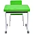 Conjunto Escolar Individual Retangular Plástico Verde Limão – INFANTIL (03 a 06 anos) – 77226 - Casa das Cadeiras Goiânia - Imagem 3