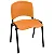 Cadeira Plástica Fixa Anatômica Empilhável LARANJA - 12074 - Casa das Cadeiras Goiânia - Imagem 1