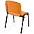 Cadeira Plástica Fixa Anatômica Empilhável LARANJA - 12074 - Casa das Cadeiras Goiânia - Imagem 3