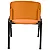 Cadeira Plástica Fixa Anatômica Empilhável LARANJA - 12074 - Casa das Cadeiras Goiânia - Imagem 4