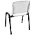 Cadeira Plástica Fixa Anatômica Empilhável BRANCA - 12077 - Casa das Cadeiras Goiânia - Imagem 5