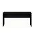 Mesa de Escritório 1,50x0,70 Sem Gavetas - PRETO/PRETO - 31571 - Casa das Cadeiras Goiânia - Imagem 2