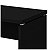 Mesa de Escritório 1,50x0,70 Com Gavetas - PRETO/PRETO - 31582 - Casa das Cadeiras Goiânia - Imagem 4