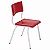 Conjunto Coletivo Escolar Quadrado Vermelho com Mesa Quadrada + 4 Cadeiras – INFANTIL (03 a 06 anos) – 76589 - Casa das Cadeiras Goiânia - Imagem 2