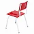 Conjunto Coletivo Escolar Quadrado Vermelho com Mesa Quadrada + 4 Cadeiras – JUVENIL (06 a 09 anos) – 76590 - Casa das Cadeiras Goiânia - Imagem 3