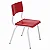 Conjunto Coletivo Escolar Quadrado Vermelho com Mesa Quadrada + 4 Cadeiras – JUVENIL (06 a 09 anos) – 76590 - Casa das Cadeiras Goiânia - Imagem 2