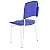 Conjunto Coletivo Escolar Quadrado Azul com Mesa Quadrada + 4 Cadeiras – ADULTO – 76603 - Casa das Cadeiras Goiânia - Imagem 3