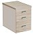 Gaveteiro Diretivo Para Escritório Desmontado 2 Gavetas + Pasta Suspensa 46 cm De Largura Linha Prima 40 – Fresno/Branco - 24432 - Casa das Cadeiras Goiânia - Imagem 1
