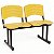 Longarina Para Recepção Ergoplast – 02 Lugares – Amarelo - 43208 - Casa das Cadeiras Goiânia - Imagem 1