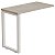Mesa Auxiliar Para Escritório Pé Quadro 90X45 Linha Prima 40 – Fresno/Branco - 18608 - Casa das Cadeiras Goiânia - Imagem 1
