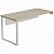 Mesa Diretiva Para Escritório Pé Quadro 170X70 Para Armário Direito Linha Prima 40 – Fresno/Branco - 11995 - Casa das Cadeiras Goiânia - Imagem 1