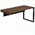 Mesa Diretiva Para Escritório Pé Quadro 170X70 Para Armário Esquerdo Linha Prima 40 – Nogal/Preto - 55898 - Casa das Cadeiras Goiânia - Imagem 1