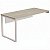 Mesa Diretiva Para Escritório Pé Quadro 170X70 Para Gaveteiro Direito Linha Prima 40 – Fresno/Branco - 84530 - Casa das Cadeiras Goiânia - Imagem 1