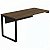 Mesa Diretiva Para Escritório Pé Quadro 170X70 Para Gaveteiro Direito Linha Prima 40 – Nogal/Preto - 35204 - Casa das Cadeiras Goiânia - Imagem 1