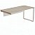 Mesa Diretiva Para Escritório Pé Quadro 170X70 Para Gaveteiro Esquerdo Linha Prima 40 – Fresno/Branco - 33532 - Casa das Cadeiras Goiânia - Imagem 1