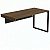 Mesa Diretiva Para Escritório Pé Quadro 170X70 Para Gaveteiro Esquerdo Linha Prima 40 – Nogal/Preto - 44226 - Casa das Cadeiras Goiânia - Imagem 1