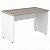 Mesa Para Escritório Reta Pé Painel 150X60 Linha Prima 40 – Fresno/Branco - 61412 - Casa das Cadeiras Goiânia - Imagem 1