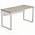 Mesa Para Escritório Reta Pé Quadro 150X60 Linha Prima 40 – Fresno/Branco - 50236 - Casa das Cadeiras Goiânia - Imagem 1