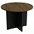 Mesa De Reunião Para Escritório Redonda Pé Painel Diâmetro 100 cm Linha Prima – Nogal/Preto - 60199 - Casa das Cadeiras Goiânia - Imagem 1