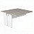 Plataforma Dupla Para Escritório Auxiliar 120X131.5 Linha Prima 40 – Fresno/Branco - 75297 - Casa das Cadeiras Goiânia - Imagem 1