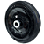 Roda De Chapa Estampada 10" Pneu Maciço P/ Carrinho Armazém 11795 - Imagem 1