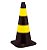 Cone De Sinalização 75cm Preto E Amarelo * 9735 - Imagem 3