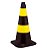 Cone De Sinalização 75cm Preto E Amarelo * 9735 - Imagem 1