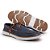 Mocassim Dockside Masculino Azul Em Couro Sola De Borracha - Imagem 3