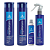 Kit Shampoo 300ml + Condicionador 300ml + Spray Defrizante 200ml + Concentrado Multivitamínico 60ml Equilibrium Avora - Imagem 1