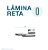 LAMINA LARINGO RETA CONVENCIONAL ACO INOX 0 - Imagem 1