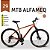 Bicicleta aluminio  21 vel.  cambio Shimano - Freio a disco mecânico - Suspensão dianteira, vários modelos - Imagem 3