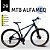 Bicicleta aluminio  21 vel.  cambio Shimano - Freio a disco mecânico - Suspensão dianteira, vários modelos - Imagem 7