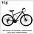 Bicicleta aluminio  21 vel.  cambio Shimano - Freio a disco mecânico - Suspensão dianteira - Imagem 8