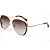Óculos de Sol Solar Vizzano Diamond CO C100 Degradê Dourado - Imagem 1
