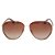 Óculos de Sol Solar Vizzano Diamond CQ C200 Aviador Marrom - Imagem 2