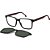 Óculos de Sol Carrera Clip On 8069 CS BLX 53UC Preto - Imagem 1