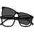 Óculos de Sol Carrera Clip On 8069 CS 08A 53M9 Preto - Imagem 2
