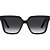 Óculos de Sol Love Moschino Clip On 688C 807 Preto Feminino - Imagem 3