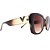 Óculos de Sol Milano Vizzano Ouro 124S C200 Marrom Feminino - Imagem 2