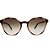 Óculos de Sol Milano Vizzano Ouro 202S C100 Marrom Feminino - Imagem 2