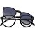 Óculos de Sol Clipon Carrera 393 C 9ZJ 4921 Preto Masculino - Imagem 4